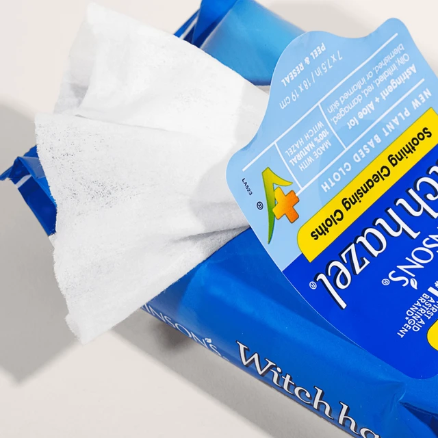 Alt view image 3 of 6 - 25 Count T.N. Dickinson's Witch Hazel Cleansing Cloths