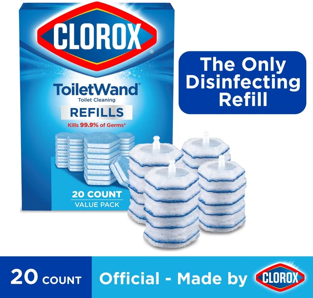 Main image of Clorox ToiletWand Refills, Disinfecting Scrubbing Pads, 20 Count