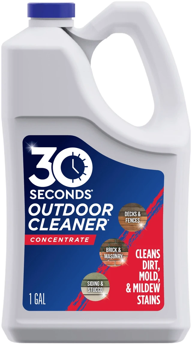 Main image of 30 Seconds Outdoor Cleaner, 1 Gallon Concentrate for Concrete Surfaces, Cleans Algae, Mold, Mildew Stains
