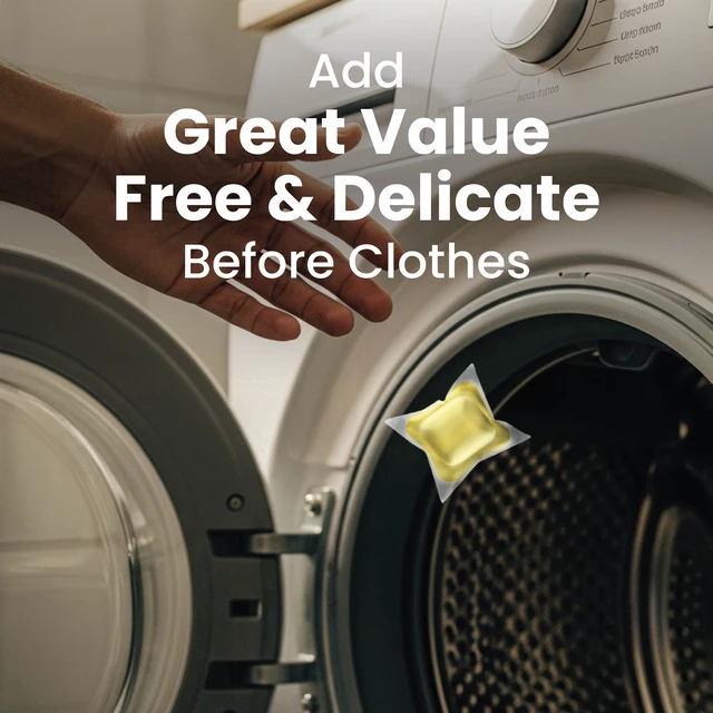 Alt view image 2 of 6 - Great Value Free & Delicate Ultra Laundry Detergent Pods, Unscented, 31 Count