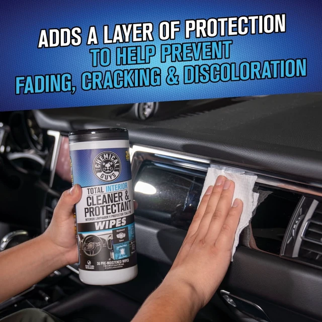 Alt view image 3 of 5 - Chemical Guys Total Interior Cleaner & Protectant Wipes in Canister 30ct