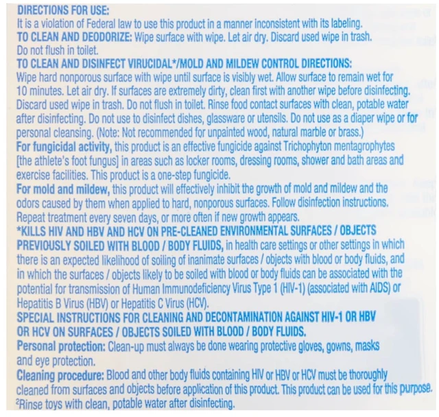 Alt view image 4 of 6 - Great Value Disinfecting Wipes, Lemon and Fresh Scent, 225 Count (3-Pack)
