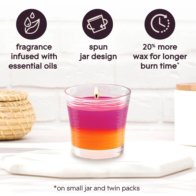 Alt view image 2 of 5 - Glade 2in1 Single Wick Candles, Hawaiian Breeze + Vanilla Passionfruit, 8.16Oz, 2 Count