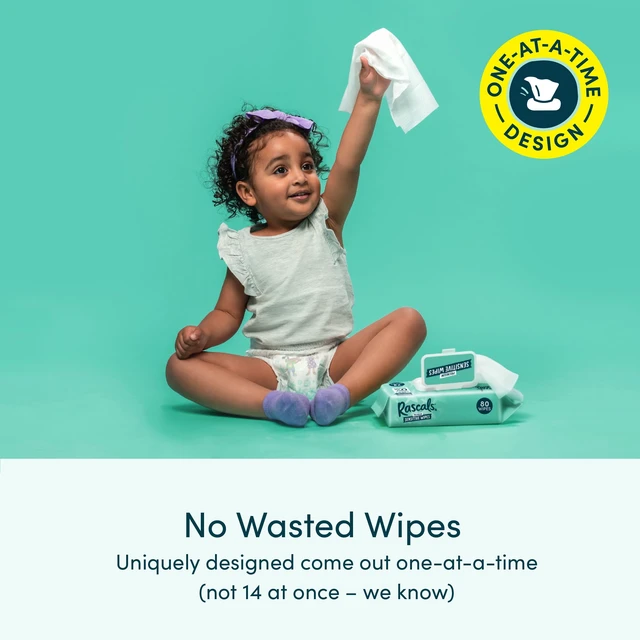 Alt view image 3 of 5 - Rascals Premium Sensitive Alcohol-Free Baby Wipes, 216 Count