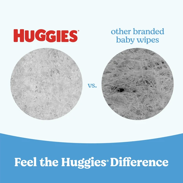 Alt view image 3 of 6 - Huggies Natural Care Cucumber, Aloe and Vitamin E Scented Baby Wipes, 3 Packs, 168 Wipes