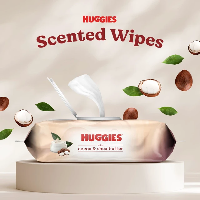 Alt view image 4 of 6 - Huggies Sensitive Skincare Baby Wipes with Cocoa & Shea Butter, 3 Flip-Top Packs, 168 Count