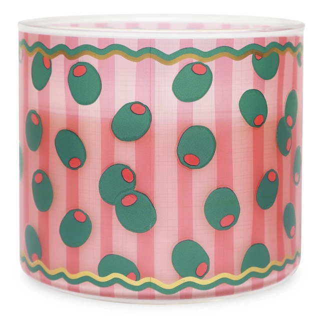 Alt view image 2 of 6 - Mainstays Pomegranate Appletini 3-Wick Fragrance Candle with Decorative Wrap 13OZ