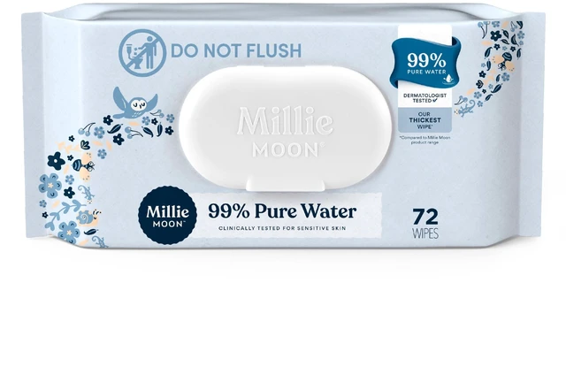 Alt view image 5 of 5 - Millie Moon 99% Pure Water Baby Wipes, 216 Count