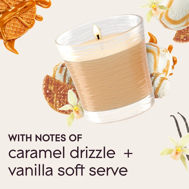 Alt view image 3 of 6 - Glade Single Wick Candle Vanilla Caramel Twist 8.16oz 2 Count