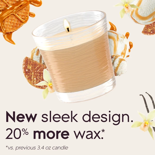 Alt view image 2 of 6 - Glade Single Wick Candle Vanilla Caramel Twist 8.16oz 2 Count