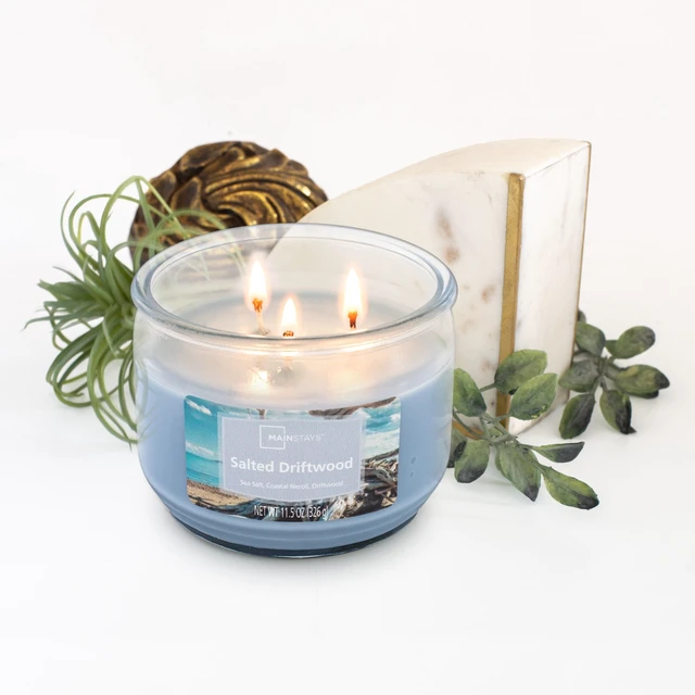 Alt view image 4 of 5 - Mainstays Salted Driftwood Scented Jar Candle, 11.5oz