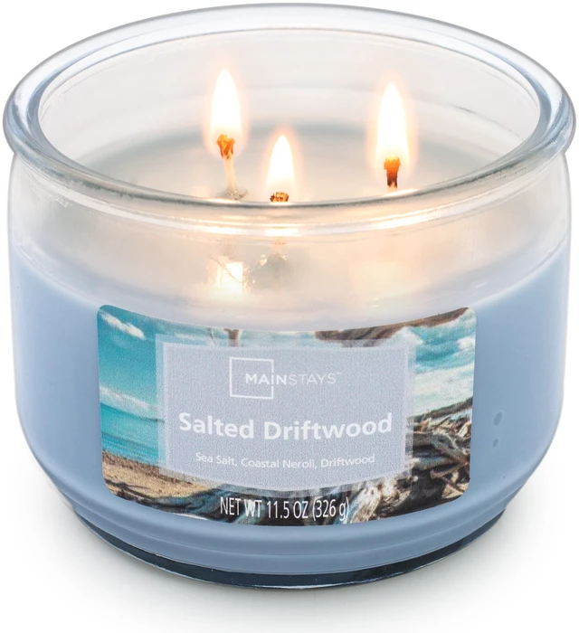 Alt view image 2 of 5 - Mainstays Salted Driftwood Scented Jar Candle, 11.5oz