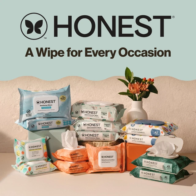 Alt view image 4 of 6 - The Honest Company Plant Based Baby Wipes Fragrance Free, 144 Count