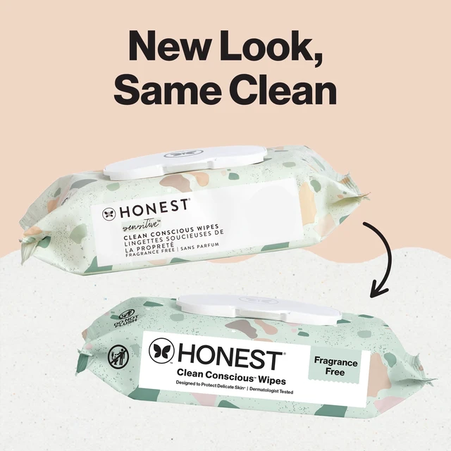 Alt view image 2 of 6 - The Honest Company Plant Based Baby Wipes Fragrance Free, 144 Count