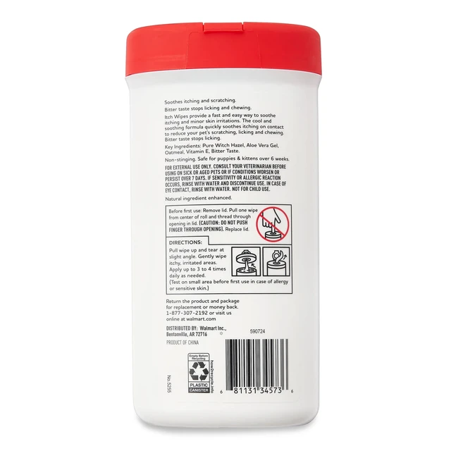 Alt view image 5 of 6 - Vibrant Life Itch Wipes with Aloe for Cats & Dogs, 30 Count
