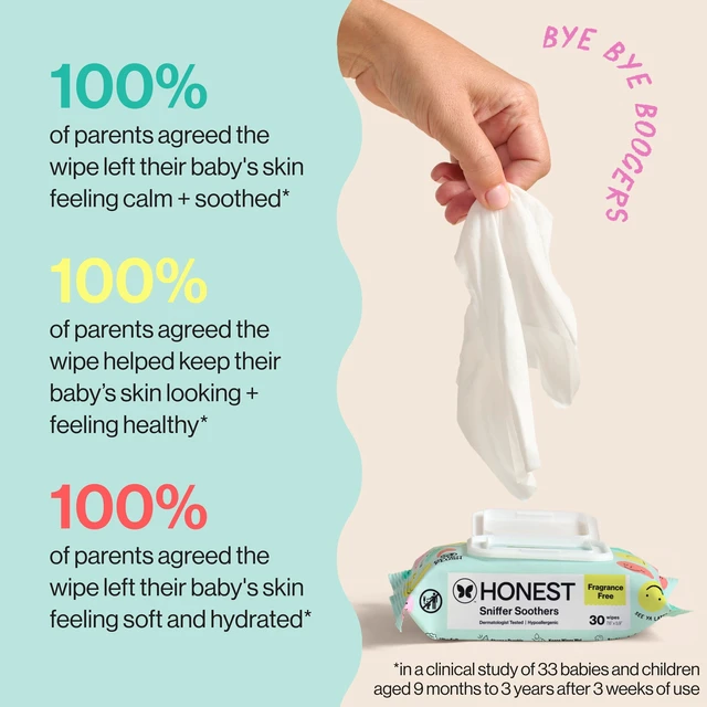 Alt view image 3 of 5 - The Honest Company Sniffer Soothers Nose & Face Wipes, 60 Count