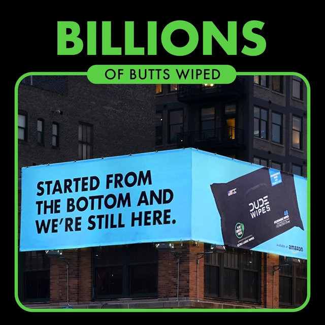 Alt view image 2 of 6 - DUDE Wipes Flushable XL Wet Wipes, Herbal Relief, 144 Count for Home Use
