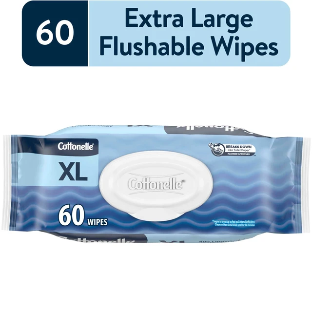 Alt view image 5 of 6 - Cottonelle Ultra Fresh XL Flushable Wet Wipes, 2 Pack, 1 Flip-Top Pack