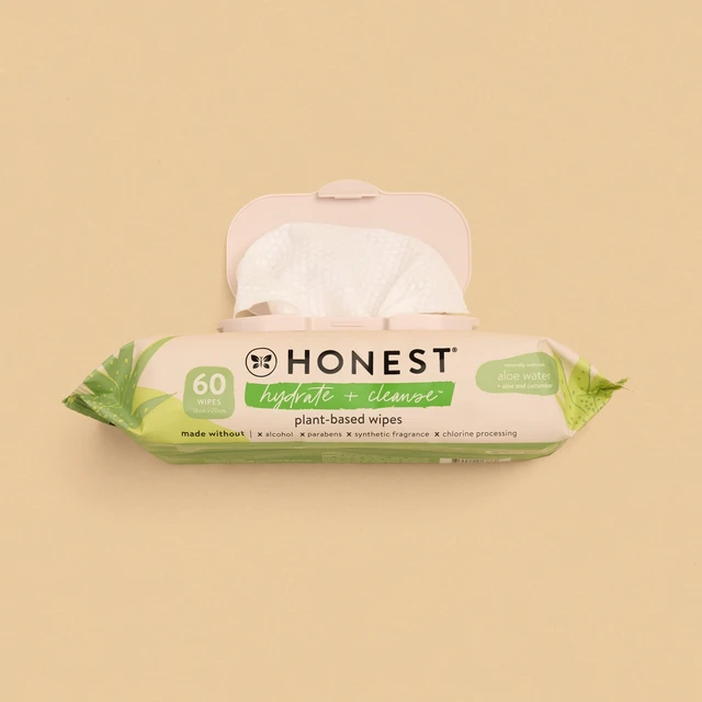 Main image of The Honest Company Hydrate and Cleanse Benefit Wipes, 60 Count