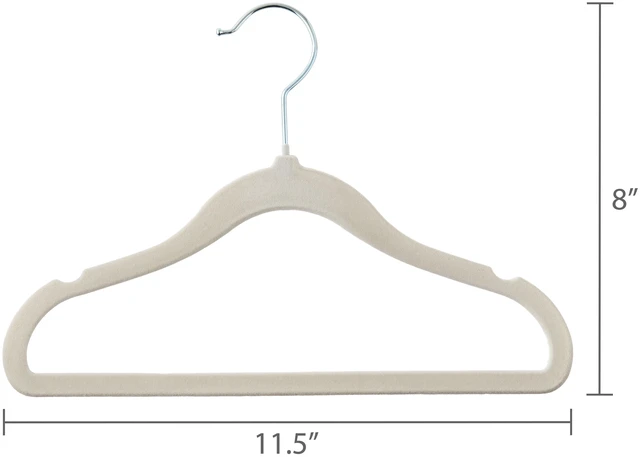 Alt view image 2 of 6 - Parent's Choice Infant & Toddler Velvet Hangers, 10 Count