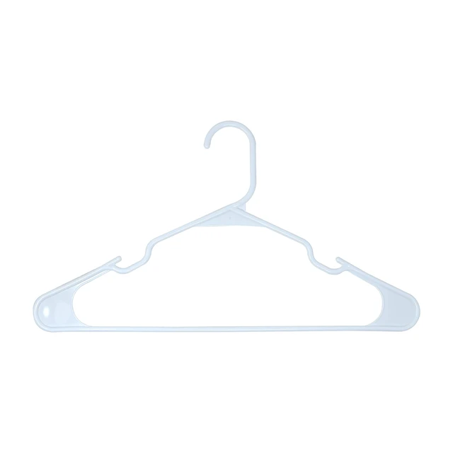 Alt view image 2 of 5 - Mainstays Plastic Notched Adult Hangers 50 Count, Arctic White