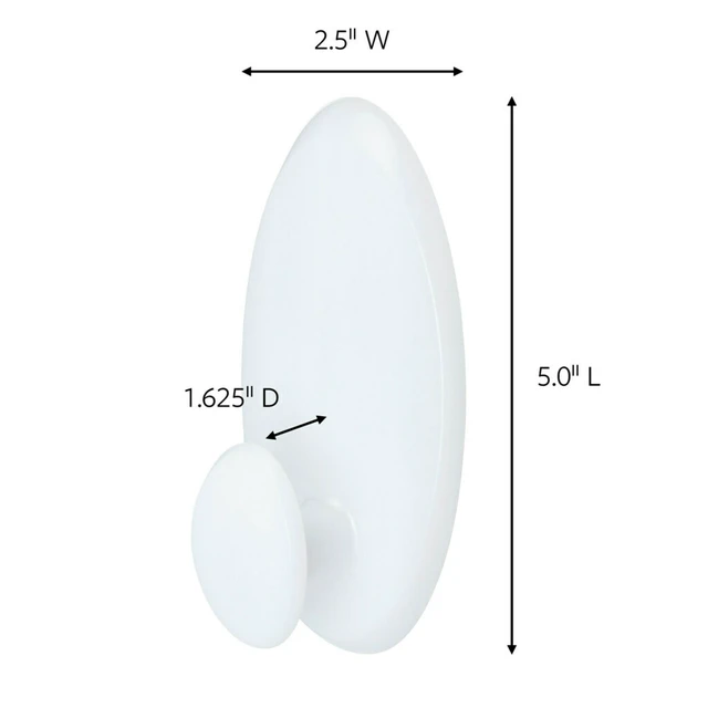 Alt view image 3 of 6 - Command Clothes Hanger, Large, White, 2-Pack