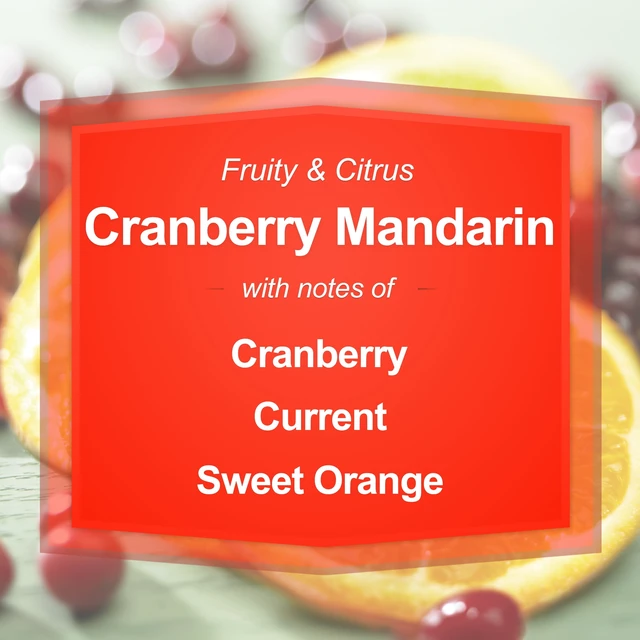 Alt view image 4 of 6 - Mainstays 20 oz Cranberry Mandarin Scented Single-Wick Glass Jar Candle