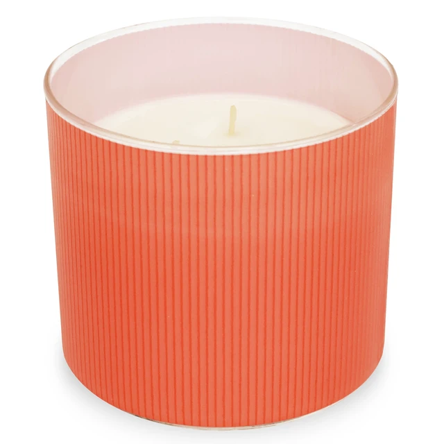 Alt view image 4 of 6 - Mainstays Apple Peony 3-Wick Textured Wrapped Jar Candle, 14 oz