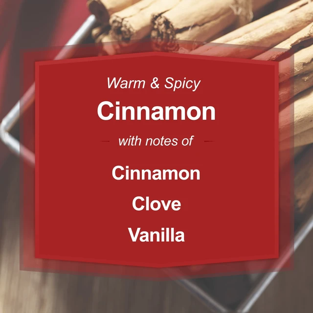 Alt view image 4 of 6 - Mainstays 20oz Cinnamon Scented Single-Wick Glass Jar Candle