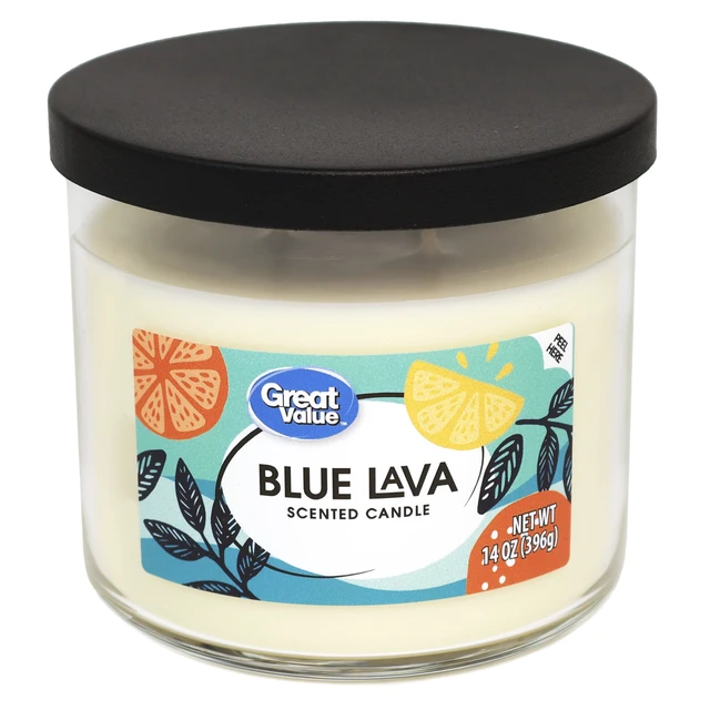 Alt view image 3 of 6 - (2-Pack) Great Value Blue Lava Scented Jar Candle, 3 Wicks, 14oz