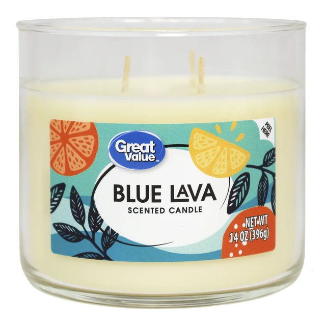 Alt view image 4 of 6 - (2-Pack) Great Value Blue Lava Scented Jar Candle, 3 Wicks, 14oz