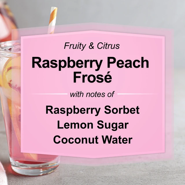Alt view image 2 of 7 - Mainstays Raspberry Peach Fros Scented Single Wick Jar Candle 20 oz