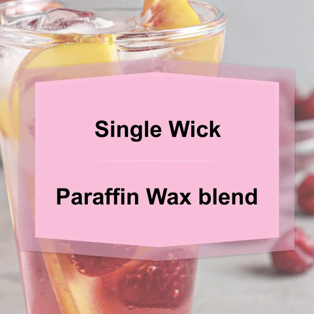 Alt view image 7 of 7 - Mainstays Raspberry Peach Fros Scented Single Wick Jar Candle 20 oz