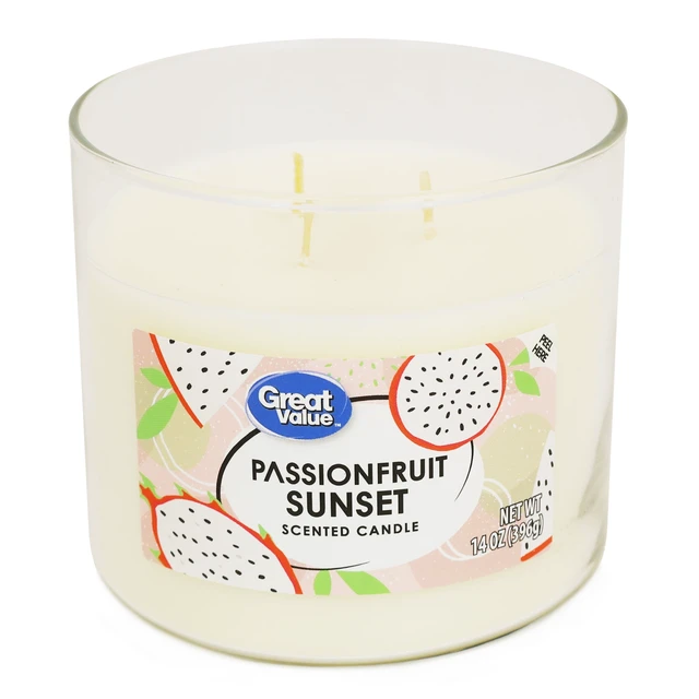 Alt view image 4 of 6 - Great Value Passionfruit Sunset Scented Jar Candle 14oz