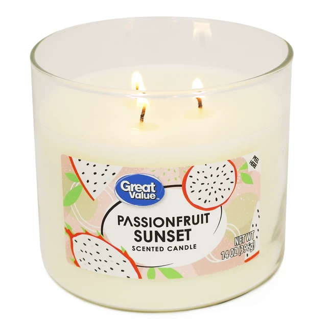 Alt view image 3 of 6 - Great Value Passionfruit Sunset Scented Jar Candle 14oz
