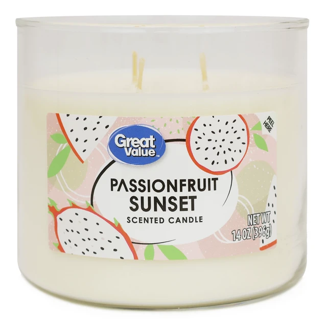 Alt view image 6 of 6 - Great Value Passionfruit Sunset Scented Jar Candle 14oz