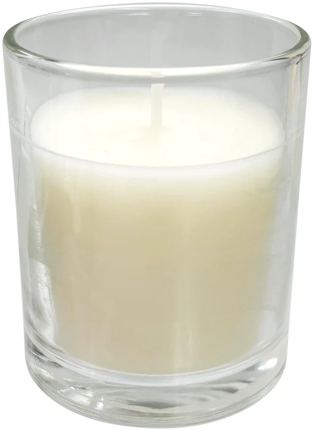 Alt view image 3 of 5 - Mainstays Unscented Filled Votive Glass Candles, Ivory, 12-Pack