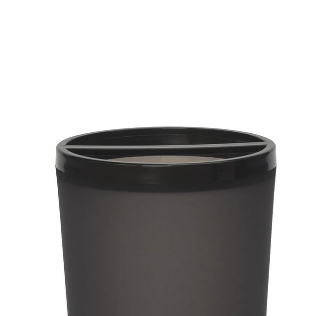 Alt view image 2 of 7 - Mainstays Frosted Black Plastic Toothbrush Holder