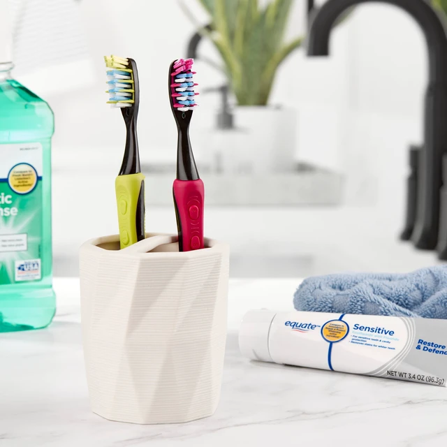 Alt view image 6 of 6 - Equate Polaris Deep Cleaning VibraClean Vibrating Toothbrush, Soft, 2 Count