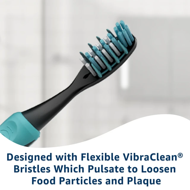 Alt view image 5 of 6 - Equate Polaris Deep Cleaning VibraClean Vibrating Toothbrush, Soft, 2 Count