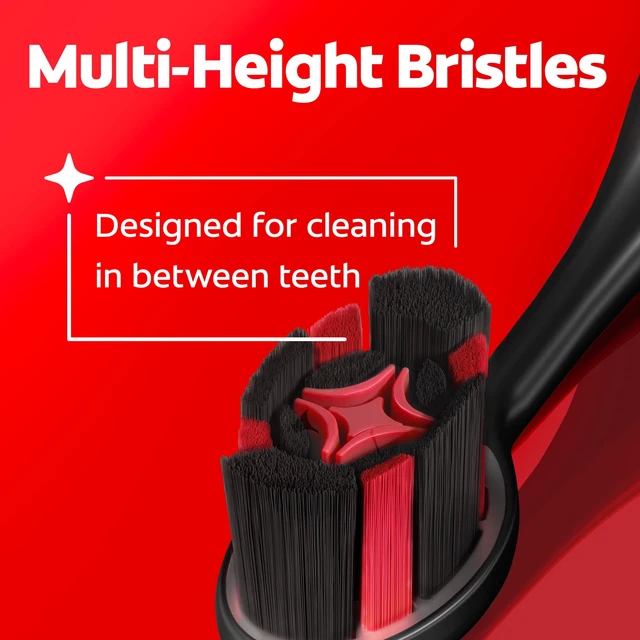 Alt view image 4 of 6 - Colgate Optic White Charcoal Soft Toothbrush for Adults, 2 Pack