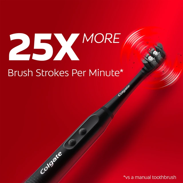 Alt view image 3 of 6 - Colgate Optic White Adult Sonic Battery Operated Electric Toothbrush, Medium