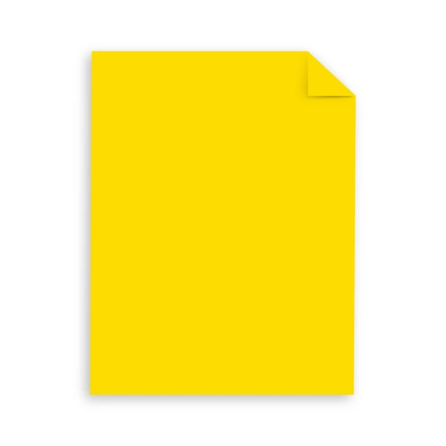 Alt view image 3 of 4 - Astrobrights Colored Cardstock, 8.5" x 11", 65 lb/176 gsm, Solar Yellow, 50 Sheets