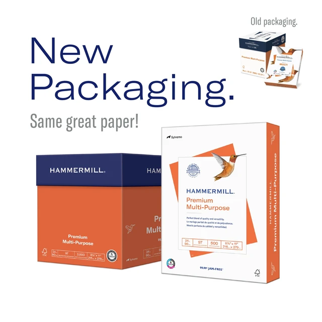 Alt view image 4 of 5 - Hammermill Premium Multi-Purpose Paper, White, 20lb, 8.5x11, 1 Ream (500 Sheets)