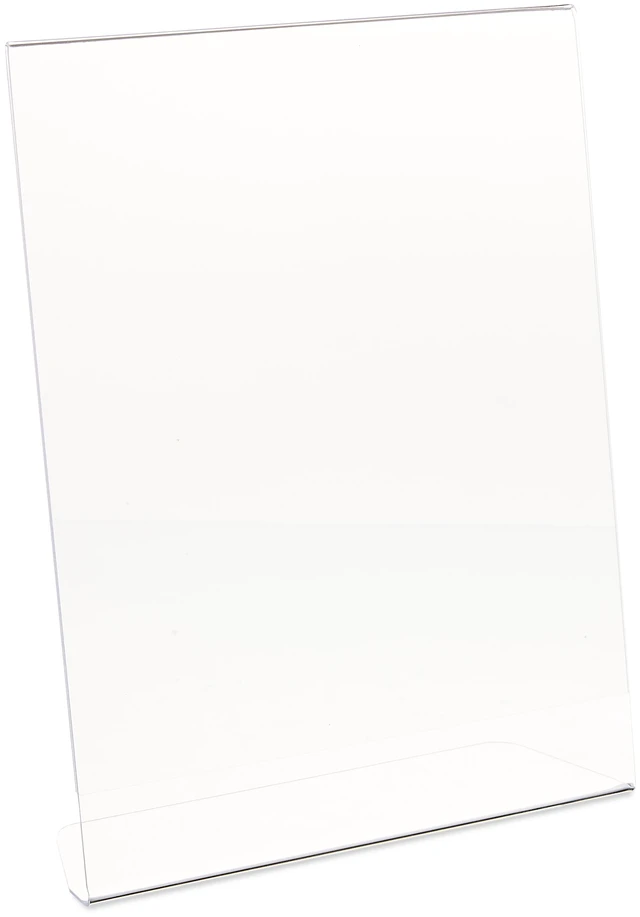 Alt view image 3 of 5 - Pen + Gear Standup Sign Holder for 8.5" x 11" Paper, Clear