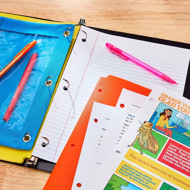 Alt view image 5 of 6 - Pen+Gear 1-Inch 3-Ring Standard Binder, Black