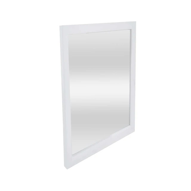 Alt view image 5 of 5 - Mainstays 16in x 16in White Square Wall Mirror for Bathroom Living Room
