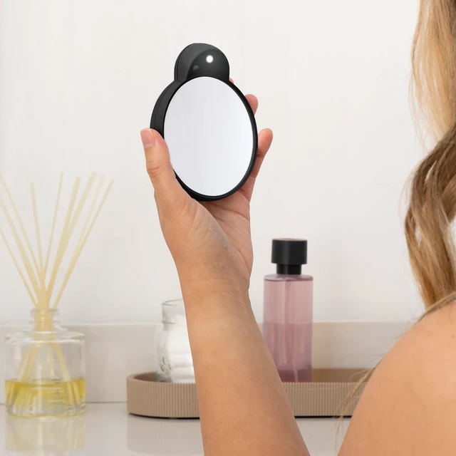 Alt view image 5 of 7 - Zadro LED Compact Mirrors with 10X or 15X Magnification & Retractable Suction Cups