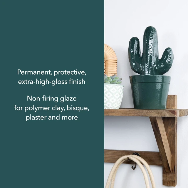 Alt view image 6 of 6 - Krylon Triple-Thick Crystal Clear Glaze High Gloss Clear 12oz