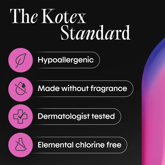 Alt view image 2 of 6 - Kotex Ultra Thin Period Pads with Wings, Heavy Absorbency, 46 Count